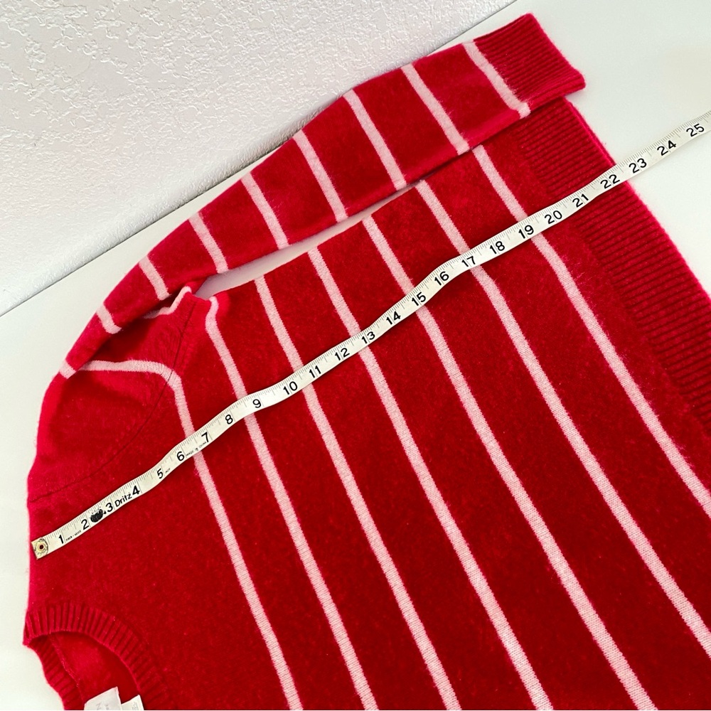 Calson Red Striped cashmere Sweater - Picture 8 of 8